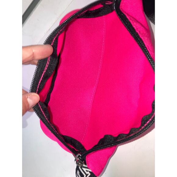 VICTORIA SECRET PINK, BLACK CANVAS FANNY PACK WITH LOGO - Picture 8 of 12
